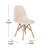 Iker Armless Faux Shearling Faux Shearling Chairs with Modern Wooden Legs-69836265