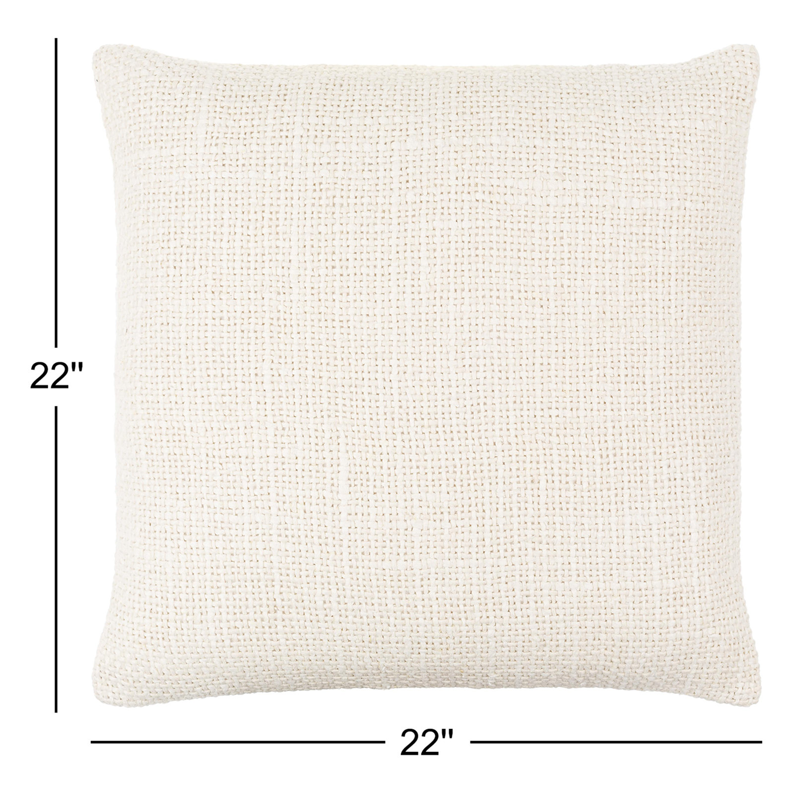 Mansi Ronnie Linen Blend Throw Square Pillow, 22" x 22", Down