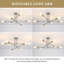 Eiren 6-Light 27.56'' Dimmable Sputnik Chandelier Modern Linear Semi Flush Mount Ceiling Light-740678568