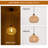1-Light Steel and Rattan Pendant Light-1568054205
