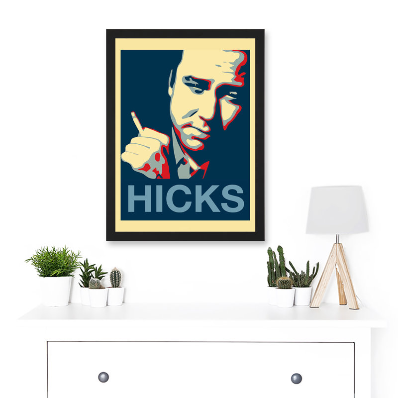 Hero William Melvin Bill Hicks Hope Style - Single Picture Frame Print