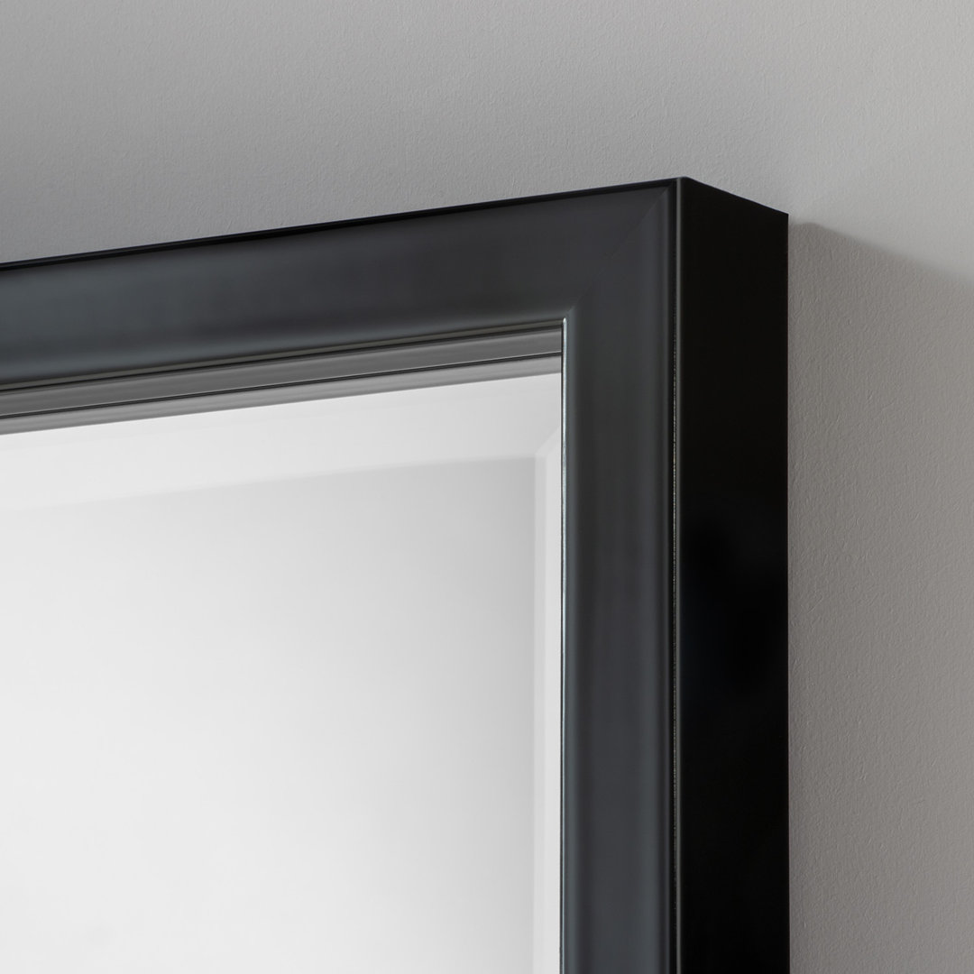 Alded Solid Wood Rectangle Wall Mirror