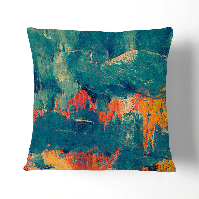 Abstract Square Throw Cushion, 55 x 55 cm