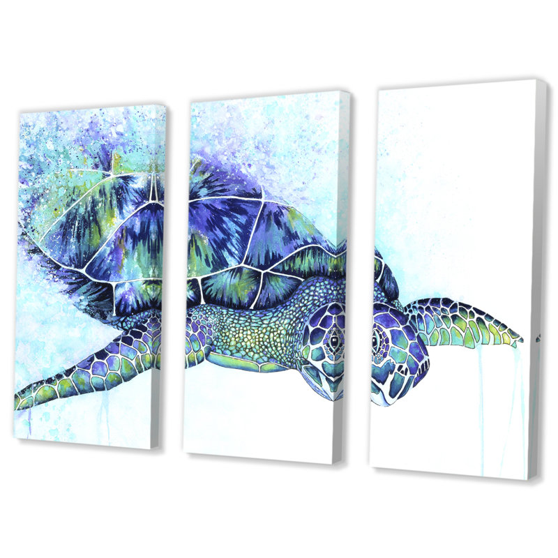 « sea tortue », reproduction d’image multi-pièces sur toile