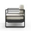 Causeuse d'extérieur moderne avec coussin
