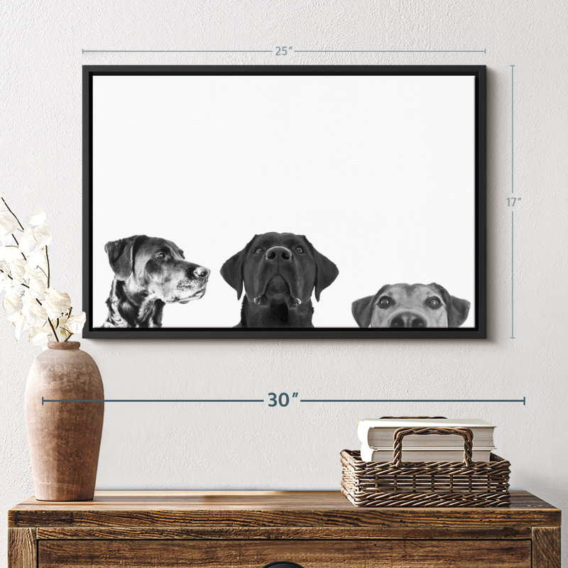 Adorable chiots, reproduction sur toile, H 25 po x l 17 po