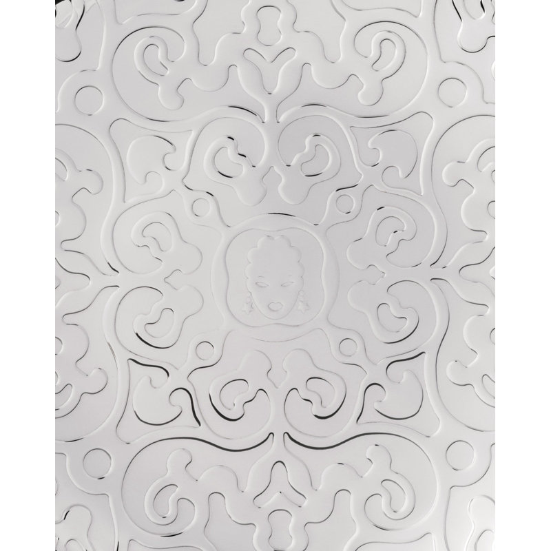 Dressed Round Tray, Stainless Steel