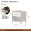 Houston Small Nightstand - Walnut