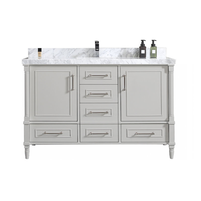 Ensemble de meuble-lavabo simple 60 po Flavell, Gris Coventry