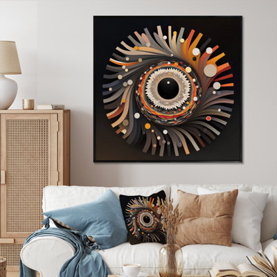Œil de la Conscience rétro sur toile
