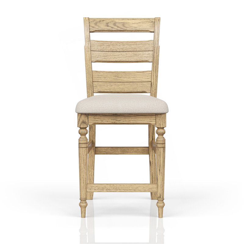 Ladder Back Counter Stool - Caramel Finish