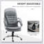 Fauteuil de direction avec hauteur ajustable, appui-tête et accoudoirs Office Chair
