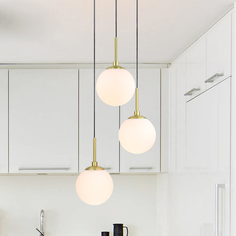 Luminaire suspendu en forme de globe à 3 lumières Macia