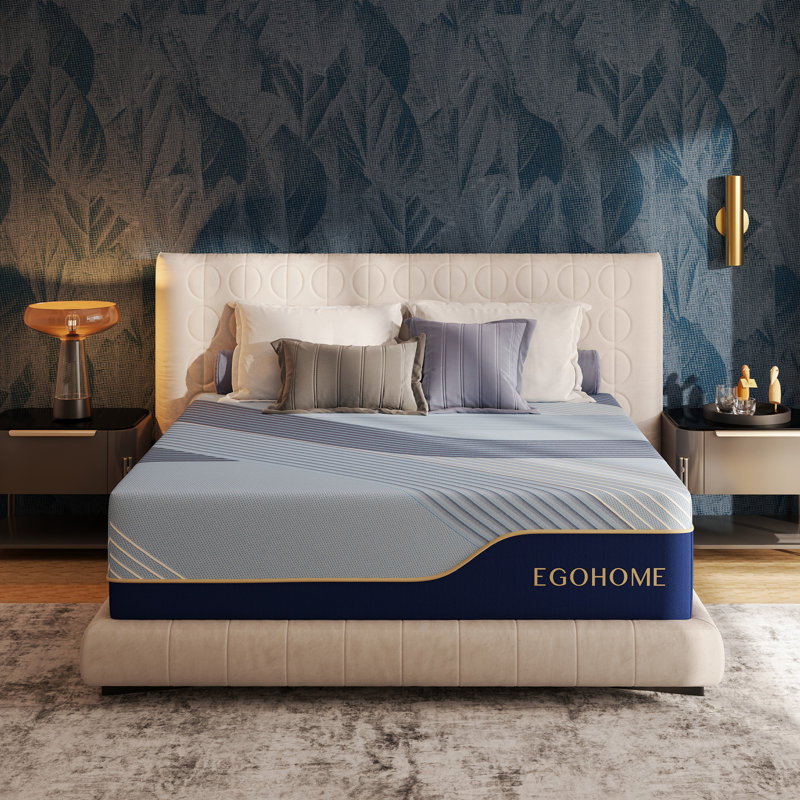  Matelas en mousse viscoélastique imprégnée de cuivre 12 po EGOHome, Simple extra long, 12"
