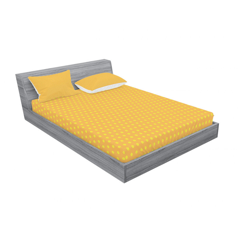 Ensemble de draps Little Symmetric Summer Gingham, Ensemble de drap pour grand lit avec drap-housse, Polka Dots