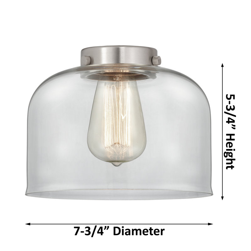 Applique murale 1 lumière 5 po Bell, Plaqué couleur fumée, Or satiné, Ampoule non incluse