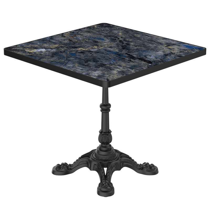 Table de salle à manger 31,5 po, Diamant bleu / noir