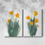 Daffodil Bunch I - Toile tendue avec châssis de qualité supérieure - Prêt à accrocher-108965691