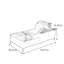 Chaise de loisir légère et luxueuse rembourrée