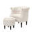 Starks Upholstered Chesterfield Chair with Ottoman-1083616617
