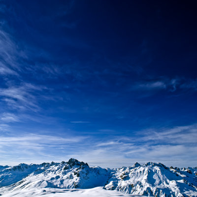 Snowcapped Mountain Peaks by April30