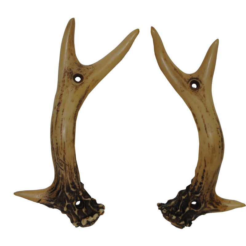 Antler Tan Western Cabin Lodge Style Resin Drawer Handler Set