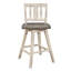 Ensemble de 2 chaises pivotantes à hauteur de comptoir Ati, à lattes-113497056