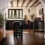 Berlin Swivel Upholstered Bar Stool with Solid Wood Frame-1930746800