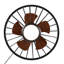 Ventilateur de plafond d'extérieur humide encastrable avec lumière et télécommande Cissline-657723982