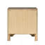 Table de chevet 3 tiroirs grise