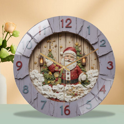 Horloge murale de Noël 12 po