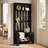 70.9"H Hall Tree with Bench and Shoe Storage-1479137689