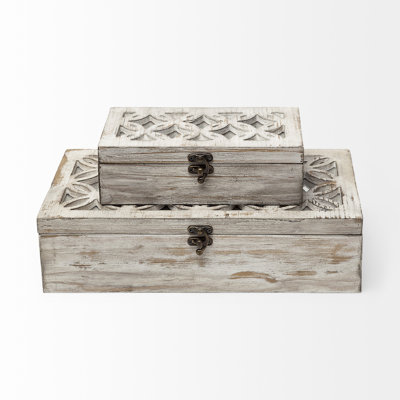 Rebrilliant Mihaiela Solid Wood Box