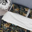 Mairena Golden Embellishments - Ensemble de housse de couette en marbre - Microfibre de polyester-1178800618