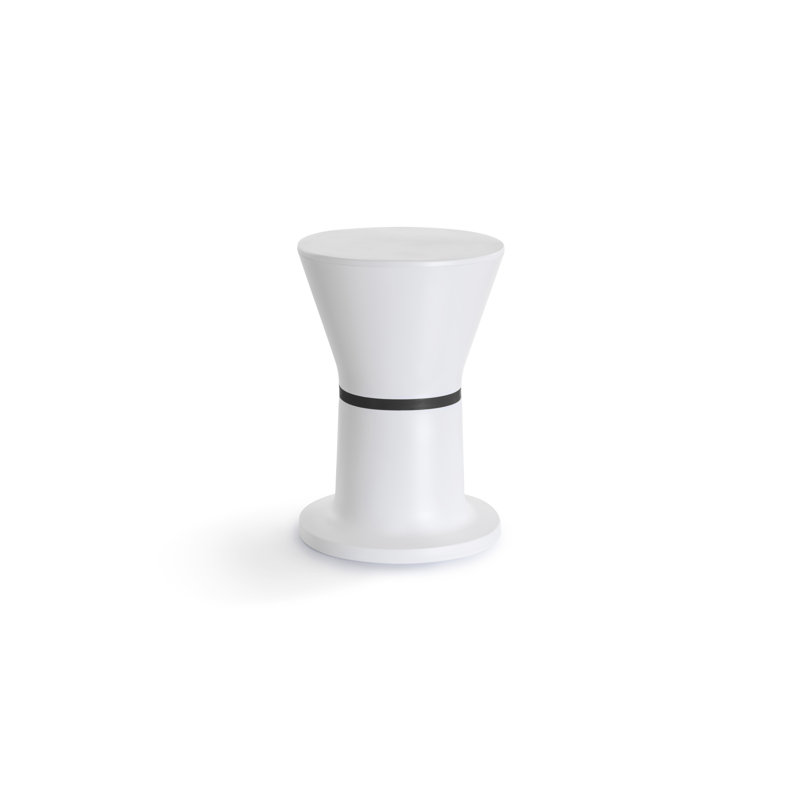 Tabouret d'appoint PA.HE.KO PA, Blanc / Noir