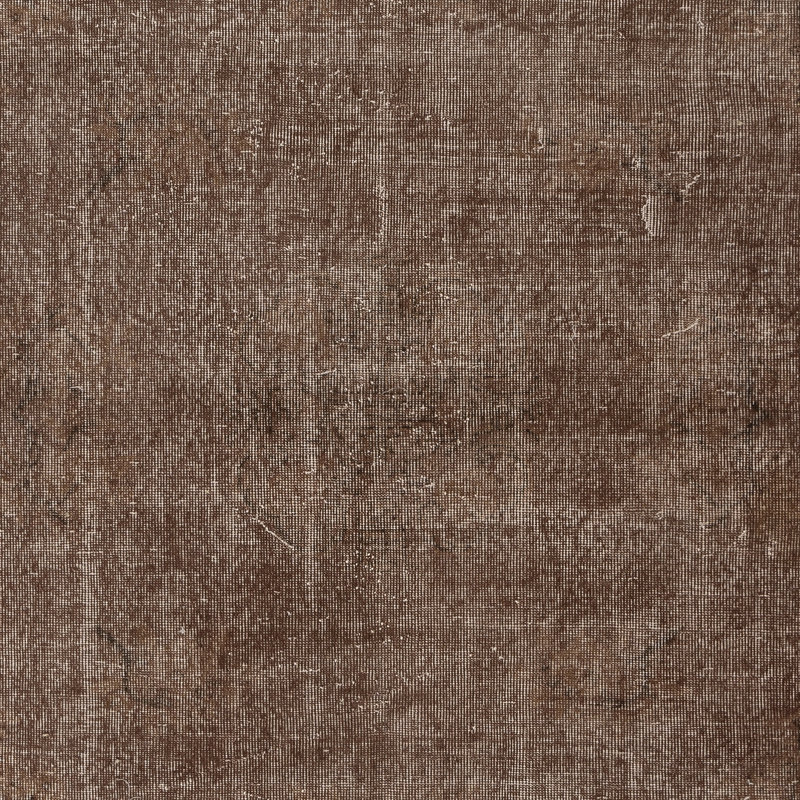 Tapis en laine brun 5,4 x 8,4 pi. Tapis turc rétro fait à la main pour le salon
