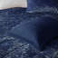 Couette en velours bleu marine pour lit double/queen, rembourrage, oreiller, infroissable - Linge de lit luxueux bleu marine, lavable à la machine