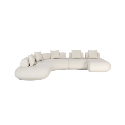 Dannita Modular Sofa 03 In Vainilla Bouclet