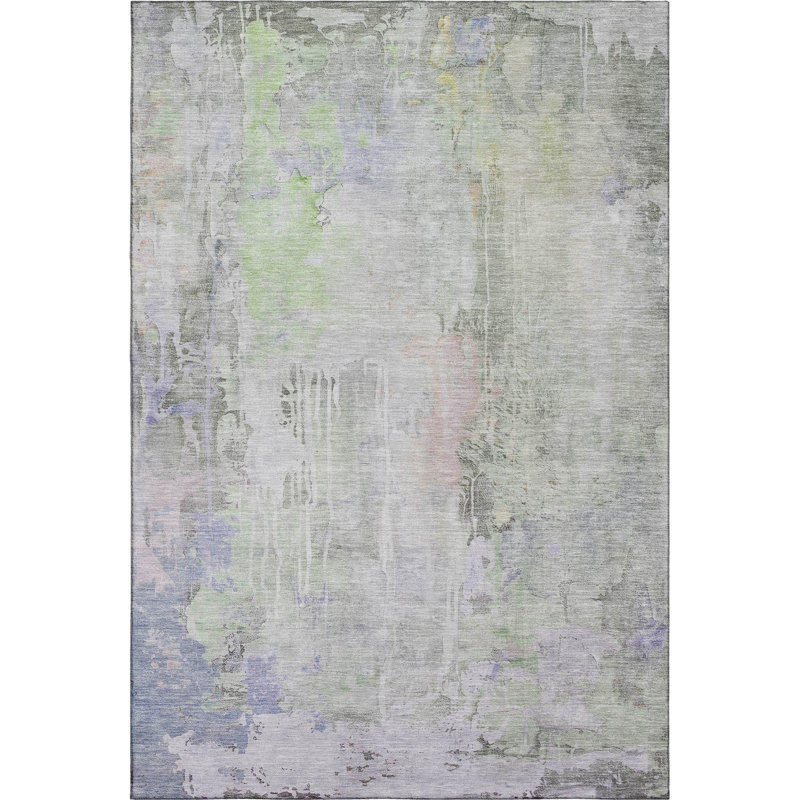 Premium Machine Washable Kelton AMF1233 Abstract Rug, Rectangle 8' x 10'