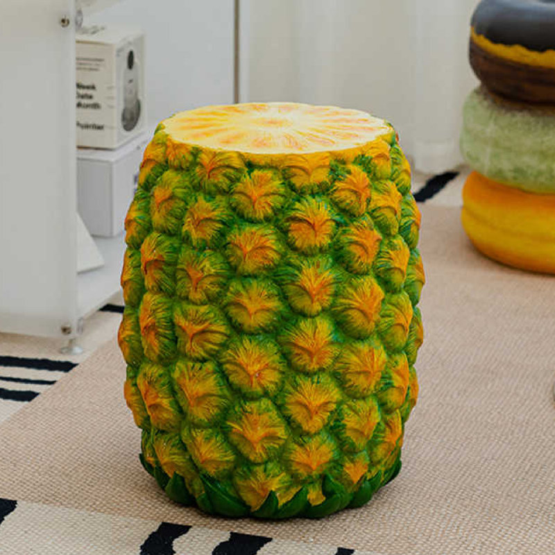 Jaqueze Resin Accent Stool