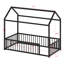 Low-Profile House-Style Floor Bed Designed For Independent Sleepers-410227000-410226999