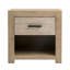 Roux Single Drawer Pine Wood Nightstand