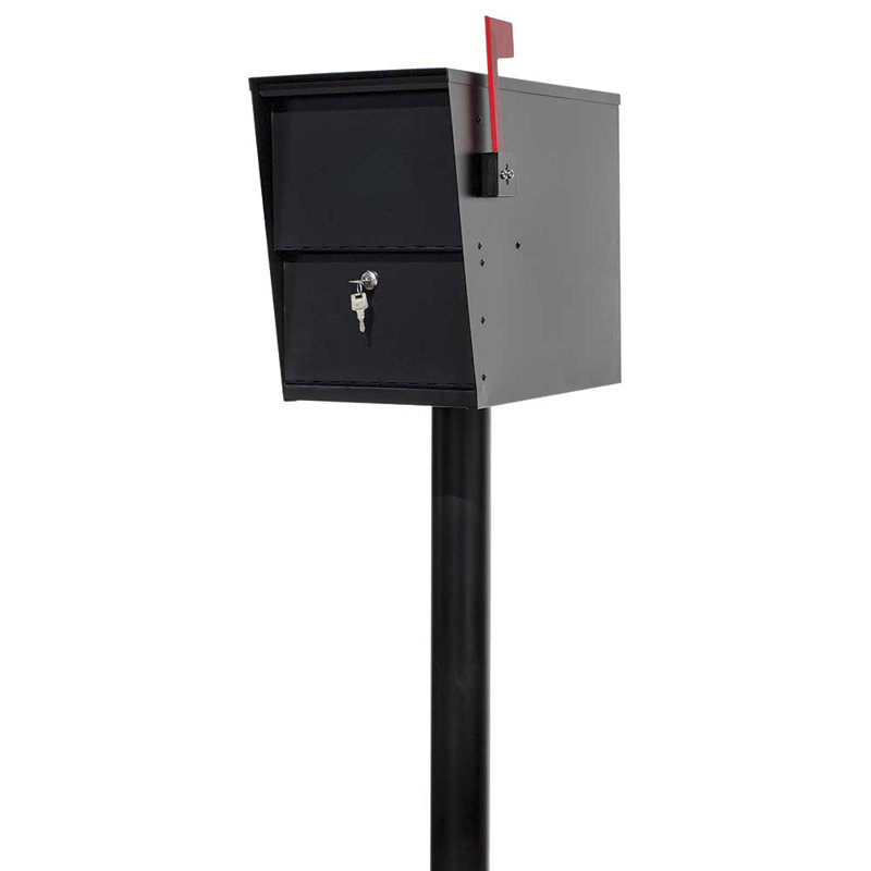 Steel Post Mounted Mailbox