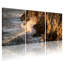 Ensemble de 3 impressions sur toile, "Scenic & Cityscapes Ocean Waves Crash Against Rocky Shoreline"-790672428