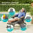 Folding Adirondack Chair with Retractable Ottoman & Cup Holder, 3-Position Adjustable for Patio, All-Weather Outdoor Seating-597869647
