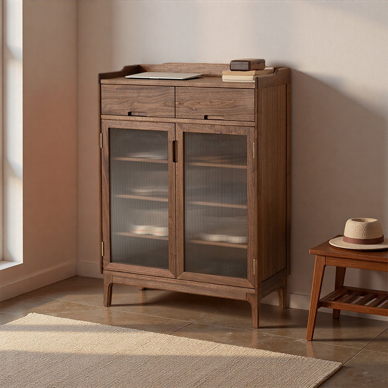 Chinese style small living room shoe cabinet