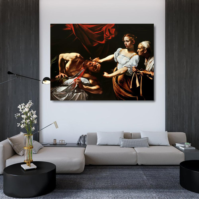 Judith Beheading Holofernes, 36" H x 48" W