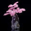 Quartz rose avec pierres précieuses et améthyste