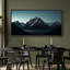 «Snowy Mountain Peaks at Twilight», art mural sur toile - Photographie de nature dramatique pour espaces modernes ou rustiques-116517434-116517435