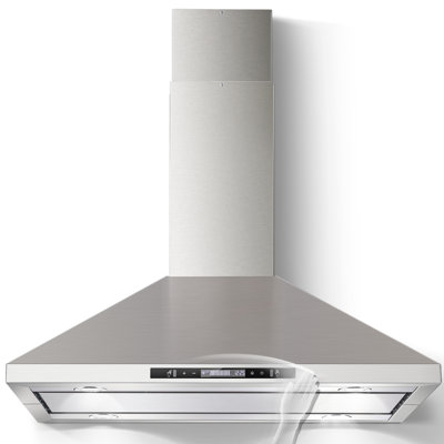 Island Range Hood 700 Cfm Ceiling Mount Kitchen Vent Hood With Gesture/Touch Control, 3-Speed Fan & 4 Led Lights, Convertible Ductless/Duct, Baffle Filters,Time Setting